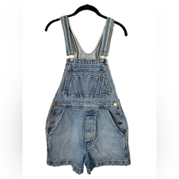 DR. MARTENS Vintage 90’s Denim Overall Shorts Women’s...